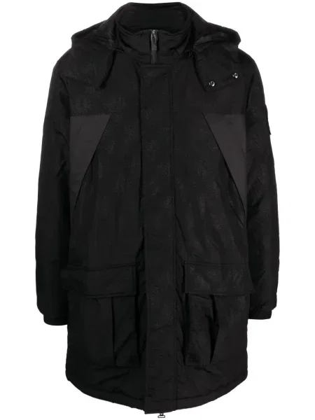 Geacă Ea7 Emporio Armani cu glugă negru