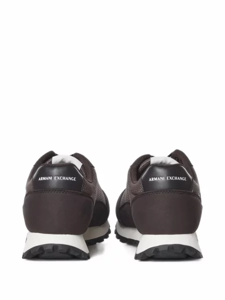 Sneakerși Armani Exchange cu autograf maro