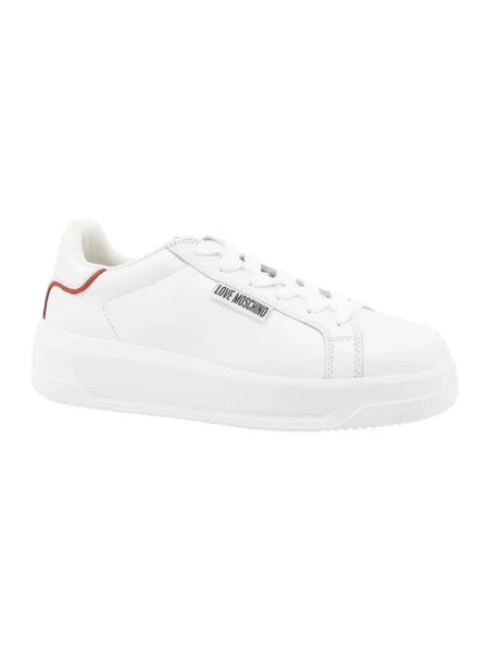 Sneakersy Love Moschino skórzane białe