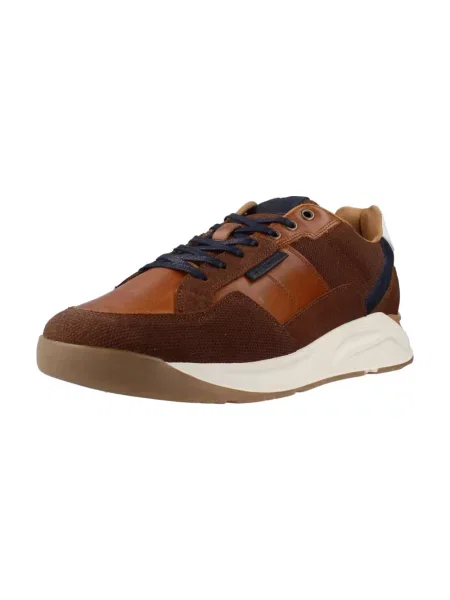 Sneakersy Bullboxer skórzane brązowe