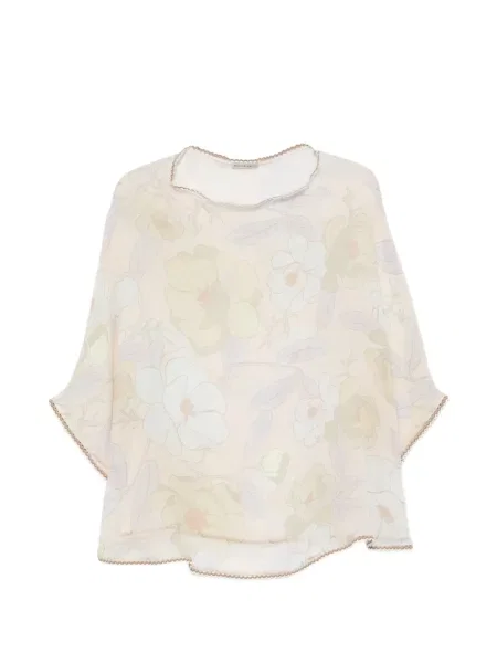 Bluză Faliero Sarti cu model floral cu imagine