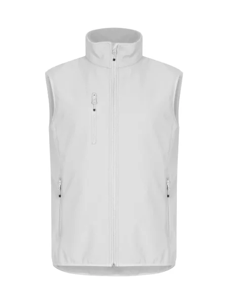 Clique Classic Softshell Vest – kamizelka softshell z recyklingu – biała