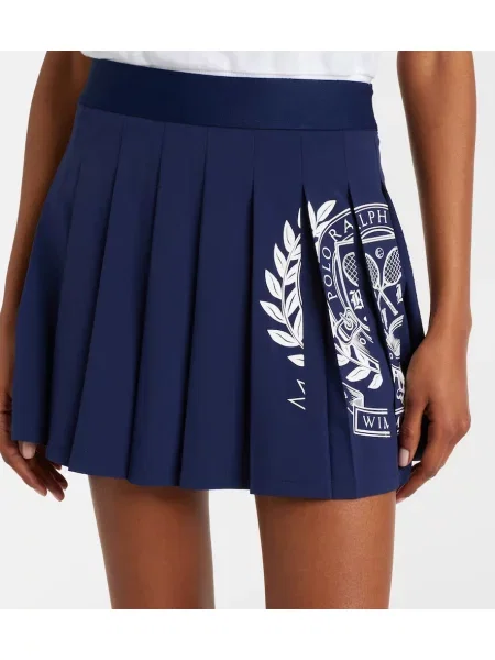 Tenisová sukňa Polo Ralph Lauren s autogramom modrá