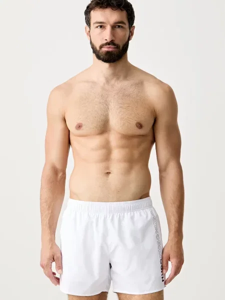 HUGO pantaloni scurți de baie pentru bărbați TIKI alb