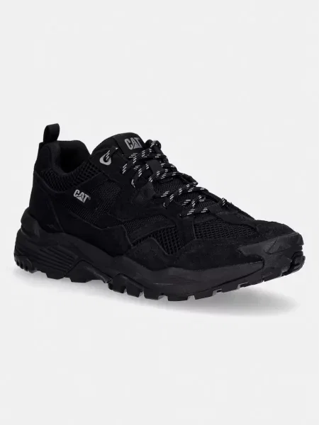 Pantofi Caterpillar din piele de căprioară negru