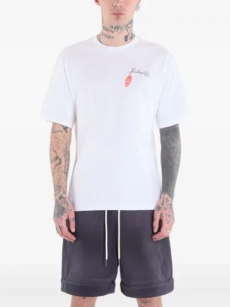 Tricou Jordan cu imagine alb