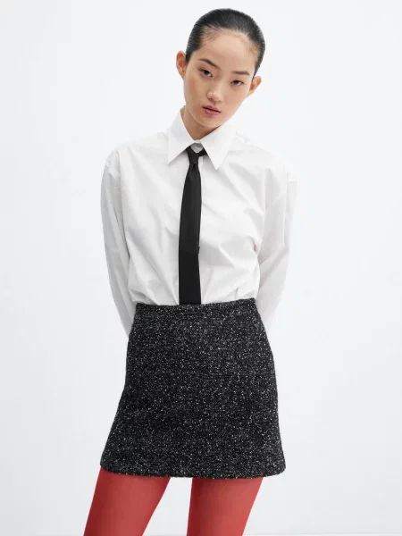 MANGO Спідниця міні чорний