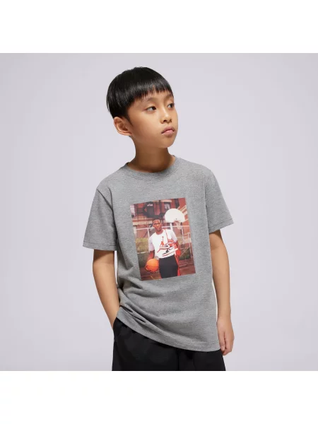 Jordan T-Shirt Jdb Mj Brand Photo Ss Crew Boy szara