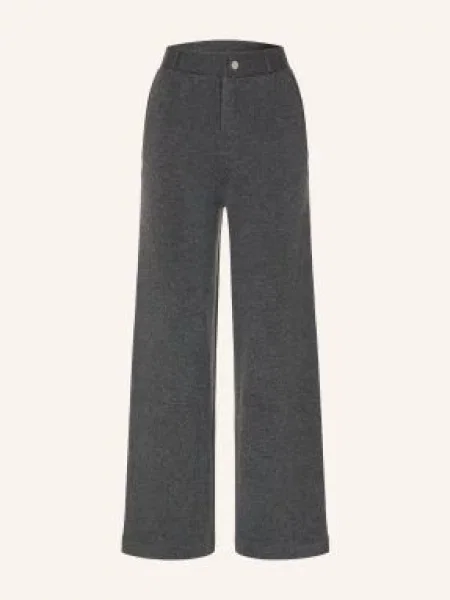 Ftc Cashmere Spodnie Z Dzianiny grau szare