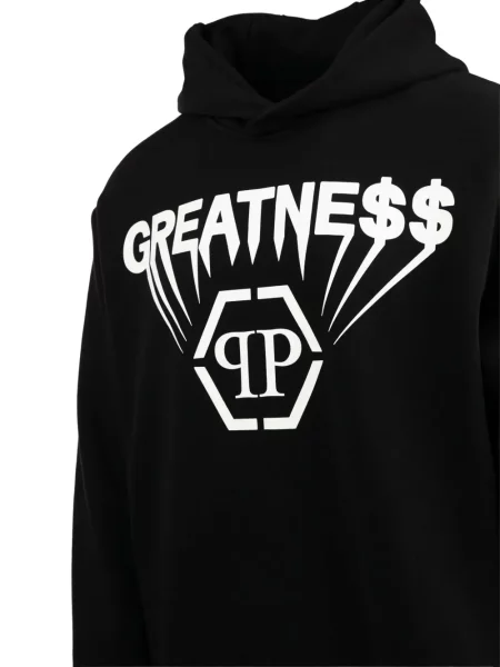 Hoodie Philipp Plein μαύρο