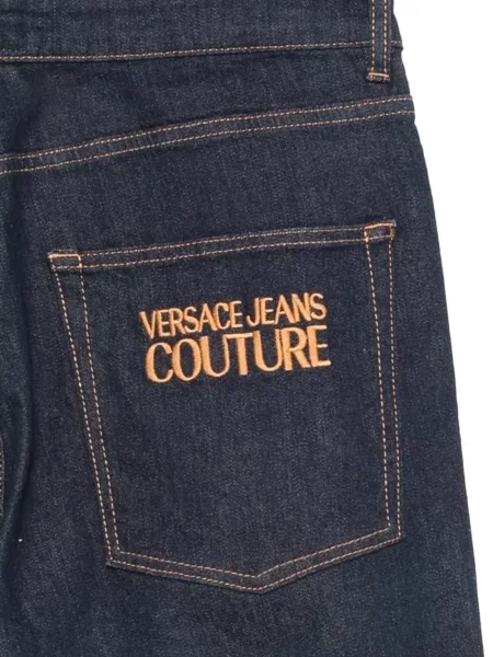 Cu centură blugi Versace Jeans Couture albastru