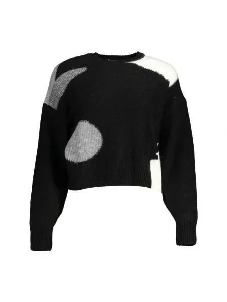 Sweter Desigual elegancki czarny