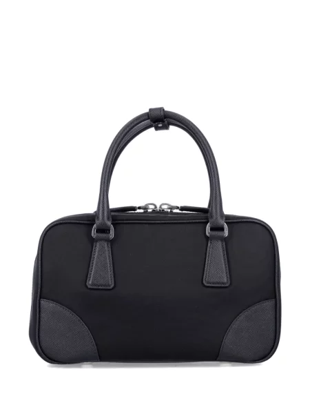Geantă Prada cu broderie negru