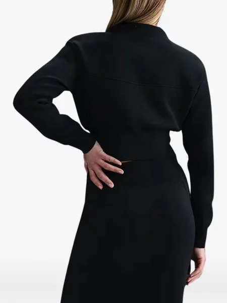 Top Nike cu broderie alergare scurt negru