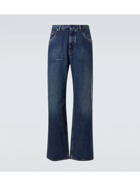 Kavbojke Dolce&gabbana z nizkim pasom modra