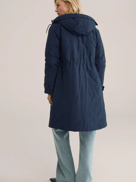 WE Fashion Prechodná parka tmavomodrá