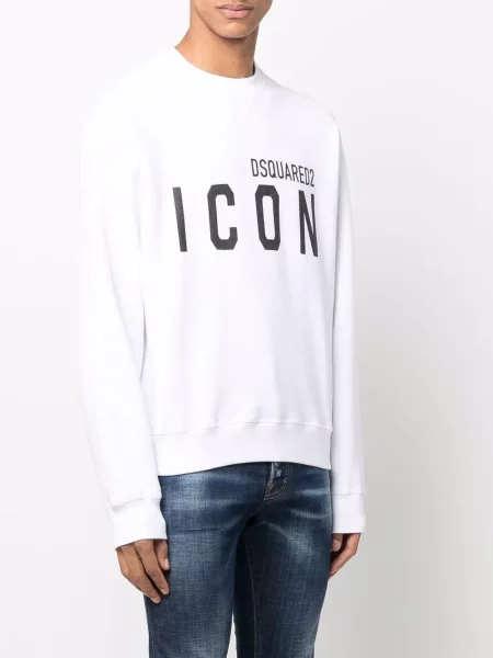 Bluza Dsquared2 z dżerseju biała