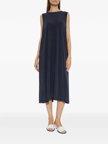 Decora rochie midi Issey Miyake drapată albastru