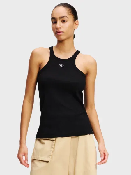 Майка Karl Lagerfeld з автографом чорна