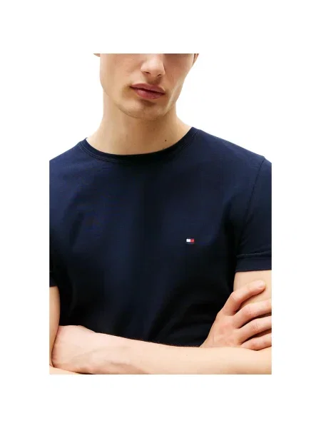 Strečové tričko Tommy Hilfiger modrá