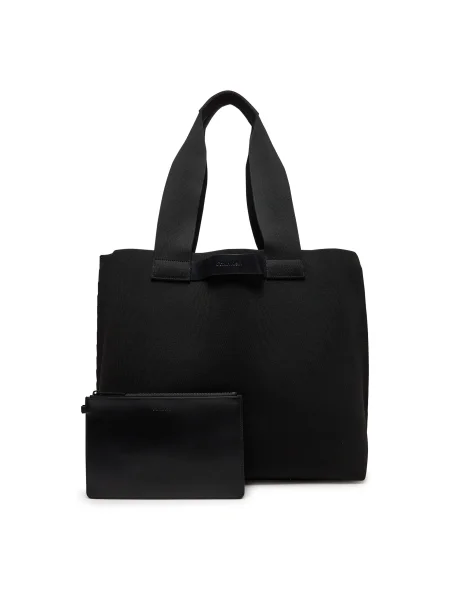 Calvin Klein Geantă Ck Ease E/W Tote Knit negru