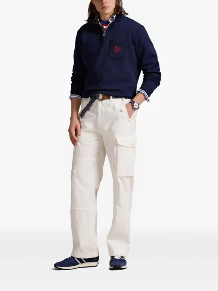 Șosete Polo Ralph Lauren de in cu dungi cu autograf negru