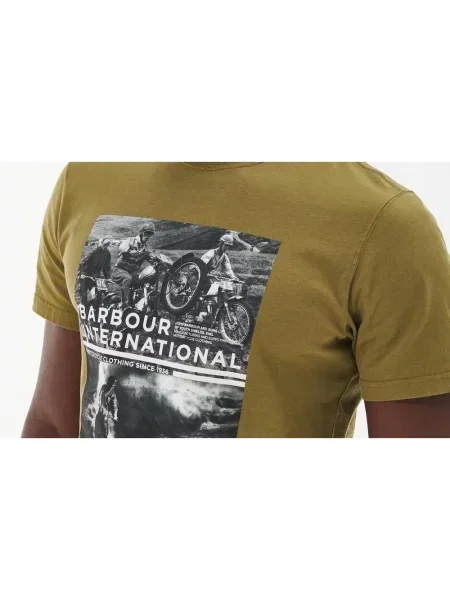 Koszulka Barbour retro zielona