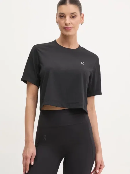 Koszulka treningowa On Train-T Crop black czarna