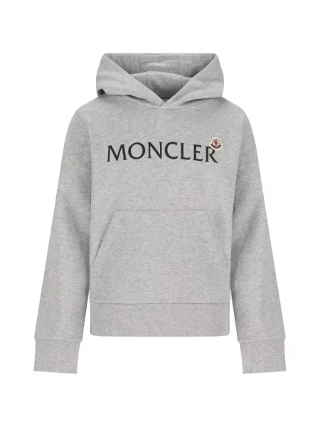 Bluza z kapturem dziecięca Moncler Enfant szara