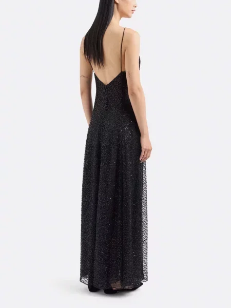 Макси платье Emporio Armani черное