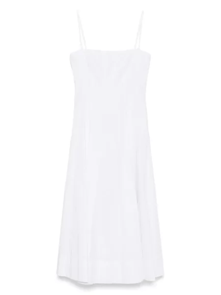 Rochie midi Staud până la genunchi de costum alb