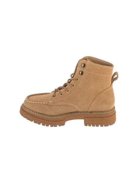Botine Roxy cu șireturi din dantelă bej