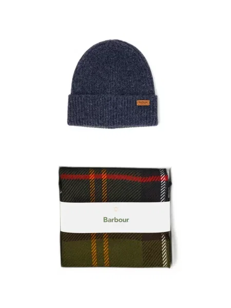 Fular Barbour în carouri cu imagine verde