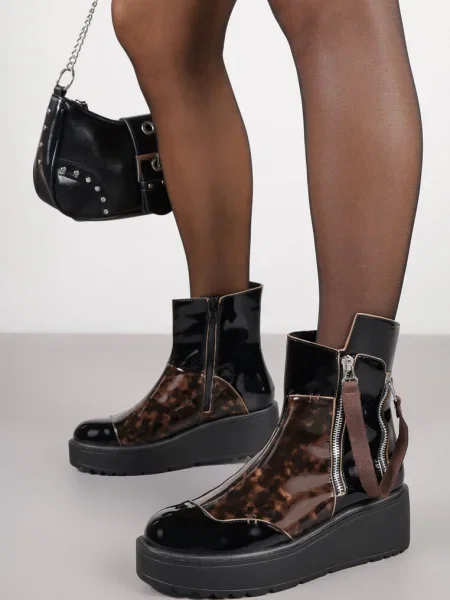 Botine Gattie maro