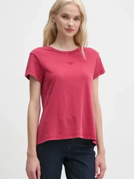 Pepe Jeans t-shirt FELICE czerwony różowa