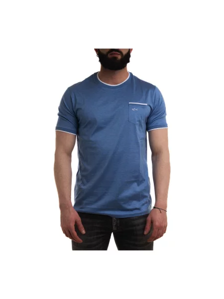 Tricou Paul & Shark albastru