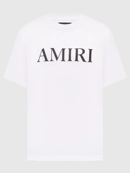 Футболка з принтом логотипа Amiri біла