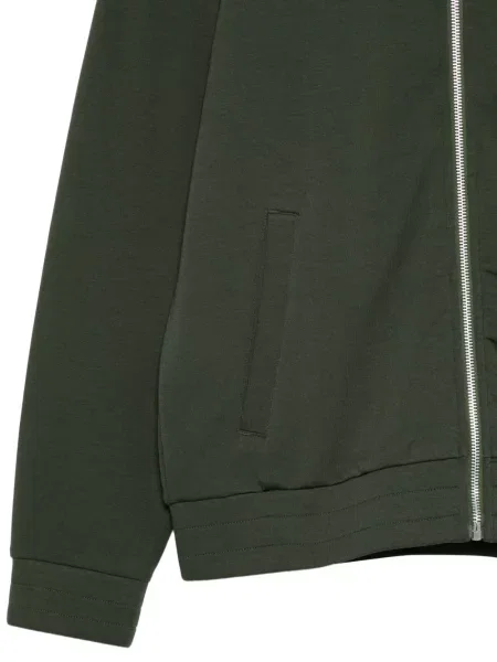 Majica s kapuljačom na patentni zatvarač Ps Paul Smith zelena