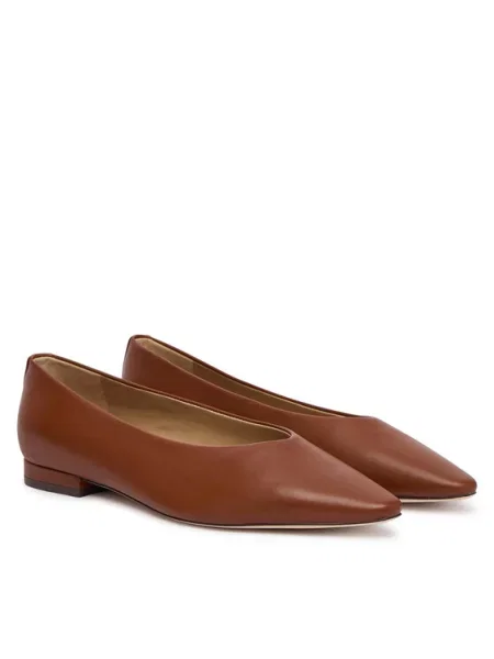 LAUREN RALPH LAUREN Baleriny Audri brązowy