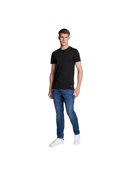 T-shirt z wyhaftowanym logo w zestawie 3 szt. Polo Ralph Lauren czarna