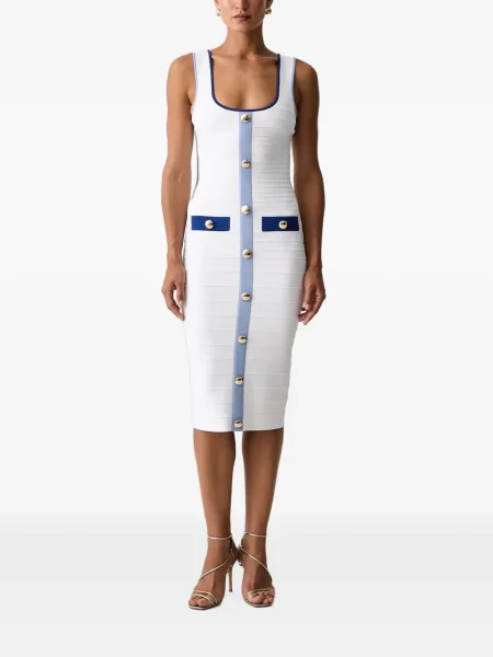 Rochie midi Retrofete alb