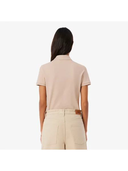 Поло Lacoste бежевое