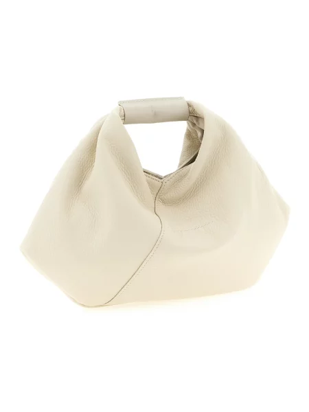 Maison Margiela torebka skórzana beżowa