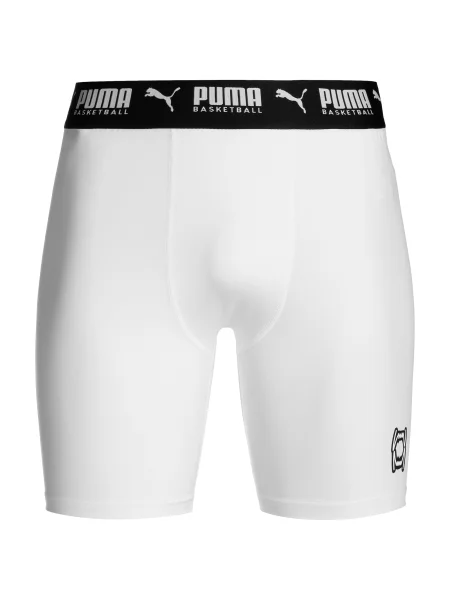 PUMA Športne spodnjice Hoops Team črna bela