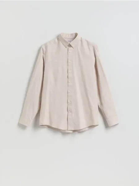 Reserved Cămașă regular fit uni bej