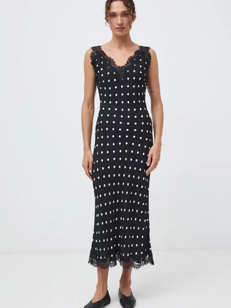 Medicine rochie din vâscoză negru