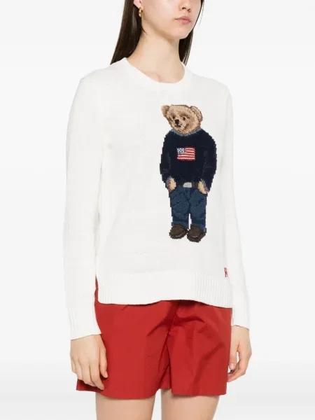 Pulover Polo Ralph Lauren cu broderie maro