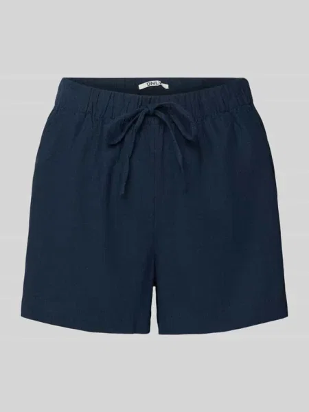 Bermudy o kroju relaxed fit z mieszanki i lnu model GOA' Only