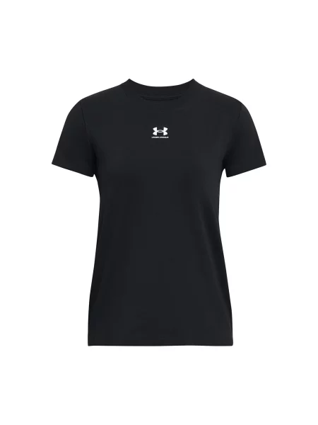 Tričko Under Armour Rival Core hydro black/white černé