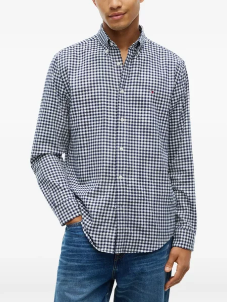 Kockás ing Tommy Hilfiger kék